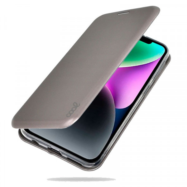 Funda COOL Flip Cover para iPhone 14 Elegance Plata M 2