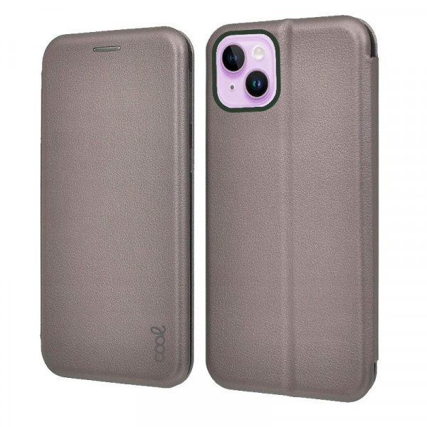 Funda COOL Flip Cover para iPhone 14 Elegance Plata M 5