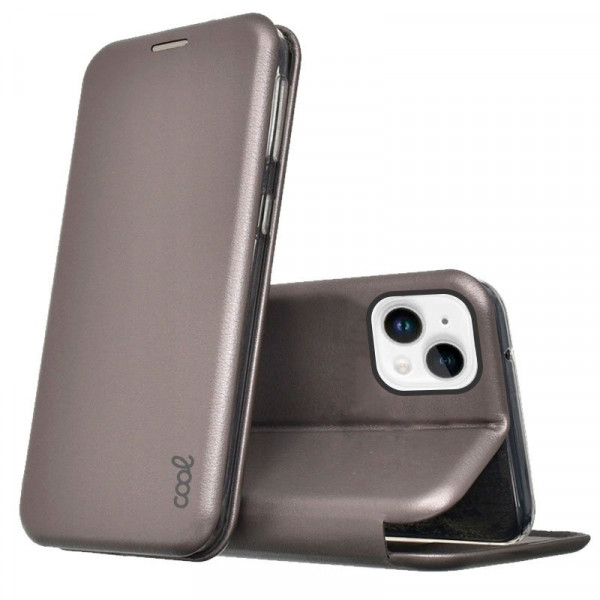 Funda COOL Flip Cover para iPhone 14 Plus Elegance Plata D