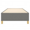 Estructura de cama box spring tela gris oscuro 90x200 cm 5