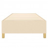 Estrutura de cama sem colchão 90x200 cm tecido creme 5