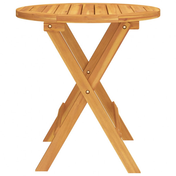 Mesa bistró de terraza madera maciza de acacia Ø46x47 cm M 4