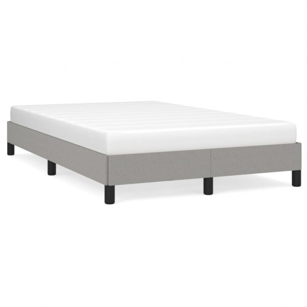 Estructura de cama de tela gris claro 120x200 cm M 2