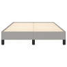 Estrutura de cama sem colchão 120x200 cm tecido cinzento-claro 5