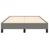 Estrutura de cama sem colchão 120x200 cm tecido cinzento-escuro 5