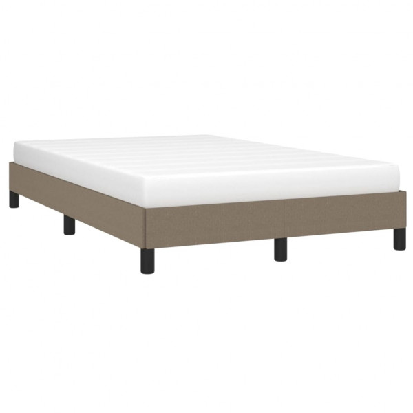 Estructura de cama de tela gris taupe 120x200 cm M 3
