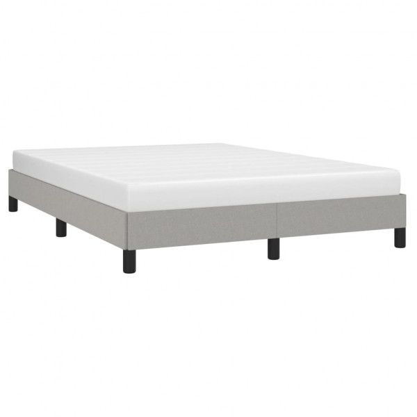 Estructura de cama de tela gris claro 140x190 cm M 3