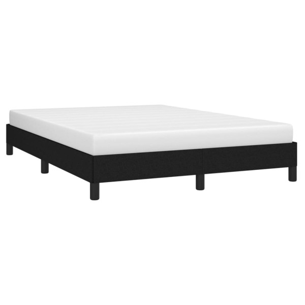 Estrutura de cama sem colchão 140x190 cm tecido preto M 3