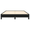 Estructura de cama de tela negro 140x190 cm 5
