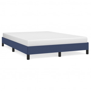 Estrutura de cama sem colchão 140x190 cm tecido azul H