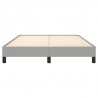 Estrutura de cama sem colchão 140x200 cm tecido cinzento-claro 5