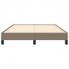 Estructura de cama de tela gris taupe 140x200 cm 5