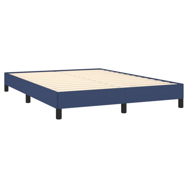 Estructura de cama de tela gris taupe azul 140x200 cm M 4