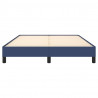 Estructura de cama de tela gris taupe azul 140x200 cm 5