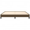Estrutura de cama sem colchão 160x200 cm tecido castanho-escuro 5