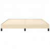 Estructura de cama de tela color crema 160x200 cm 5