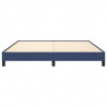 Estructura de cama de tela azul 160x200 cm 5