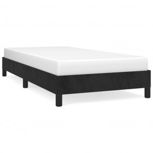 Estrutura de cama 90x200 cm veludo preto H