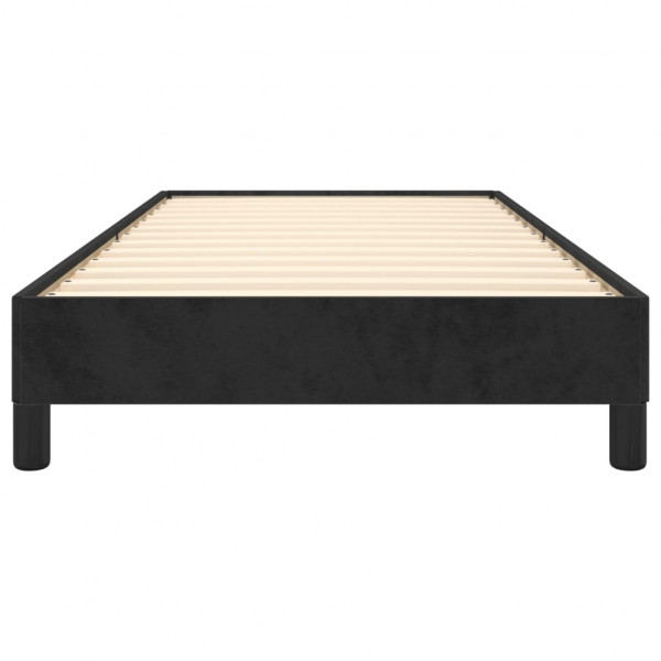 Estrutura de cama 90x200 cm veludo preto M 5
