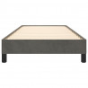 Estrutura de cama sem colchão 100x200 cm veludo cinzento-escuro 5