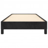 Estrutura de cama sem colchão 100x200 cm veludo preto 5