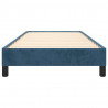 Estructura de cama de terciopelo azul 100x200 cm 5