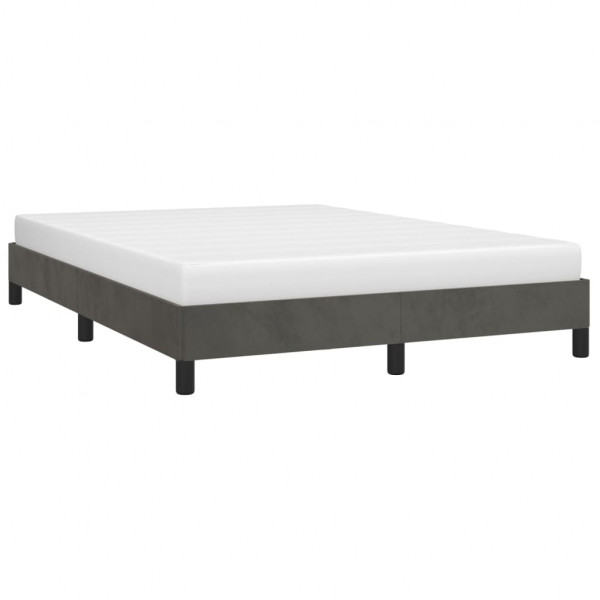 Estructura de cama de terciopelo gris oscuro 140x190 cm M 3