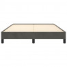 Estructura de cama de terciopelo gris oscuro 140x190 cm 5