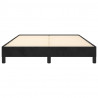 Estrutura de cama sem colchão 140x190 cm veludo preto 5