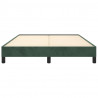 Estructura de cama de terciopelo verde 140x200 cm 5