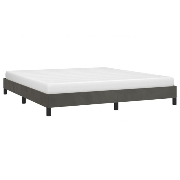 Estructura de cama de terciopelo gris oscuro 160x200 cm M 3