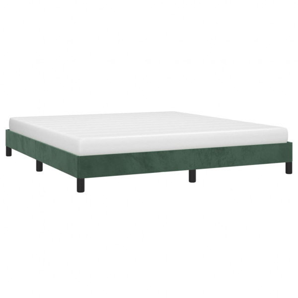 Estructura de cama de terciopelo verde 160x200 cm M 3