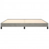 Estrutura de cama sem colchão 200x200 cm veludo cinzento-claro 5