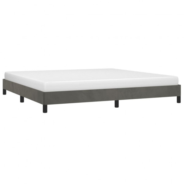 Estructura de cama de terciopelo gris oscuro 180x200 cm M 3