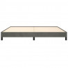 Estructura de cama de terciopelo gris oscuro 180x200 cm 5