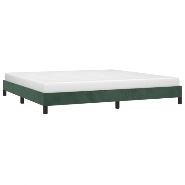 Estructura de cama de terciopelo verde 200x200 cm M 3