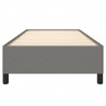 Estructura de cama de tela gris oscuro 80x200 cm 5