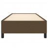 Estructura de cama de tela marrón 80x200 cm 5