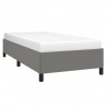 Estructura de cama de tela gris oscuro 90x190 cm 3