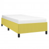 Estructura de cama de tela verde 90x190 cm 3