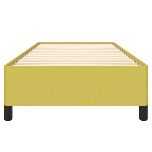 Estructura de cama de tela verde 90x190 cm M 5