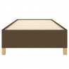Estructura de cama de tela marrón 100x200 cm 5