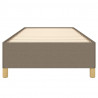 Estrutura cama sem colchão 100x200 cm tecido cinza-acastanhado 5