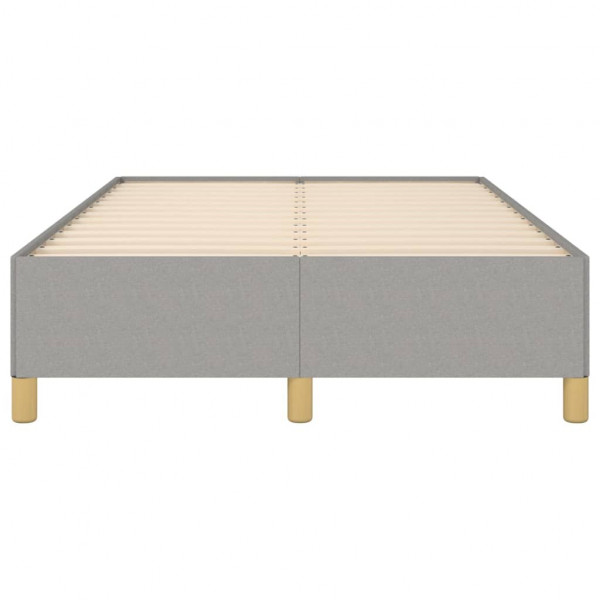 Estructura de cama de tela gris claro 120x200 cm M 5