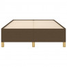 Estrutura de cama sem colchão 120x200 cm tecido castanho-escuro 5
