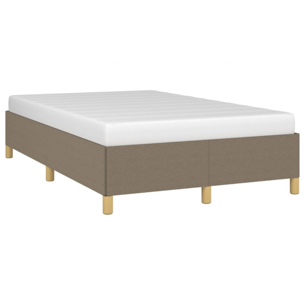 Estructura de cama de tela gris taupe 120x200 cm M 3