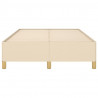 Estructura de cama de tela color crema 120x200 cm 5
