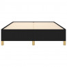 Estrutura de cama sem colchão 140x190 cm tecido preto 5