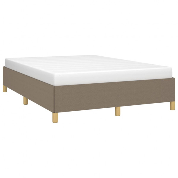 Cama sem colchão 140x190 cm tecido castanho-acinzentado M 3