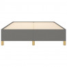 Estrutura de cama sem colchão 140x200 cm tecido cinzento-escuro 5